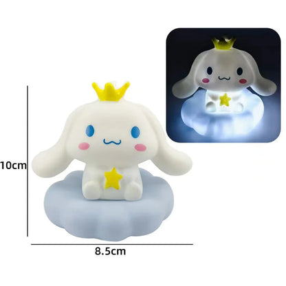 Kawaii Sanrio Night Light – Cute Table Lamp Featuring Kuromi, Cinnamoroll & Pochacco