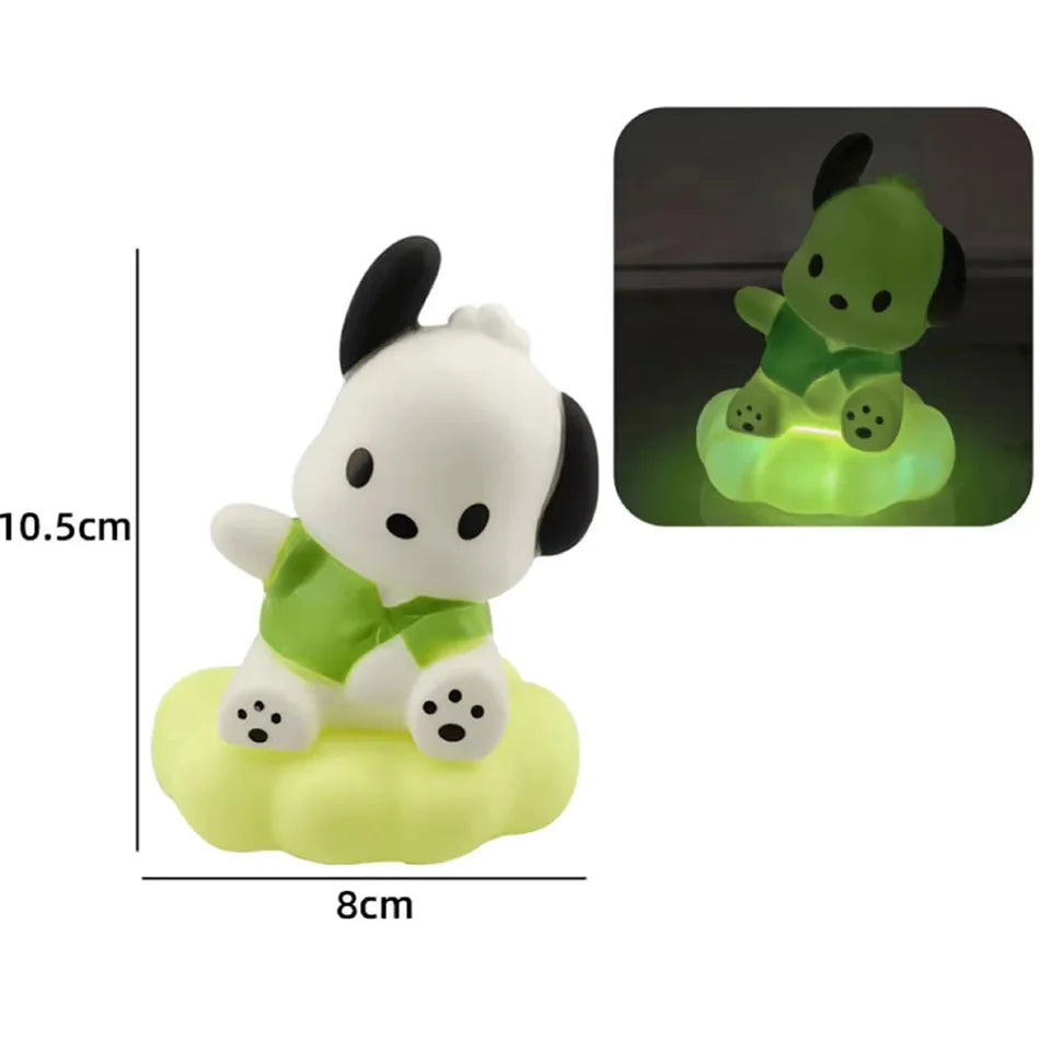 Kawaii Sanrio Night Light – Cute Table Lamp Featuring Kuromi, Cinnamoroll & Pochacco