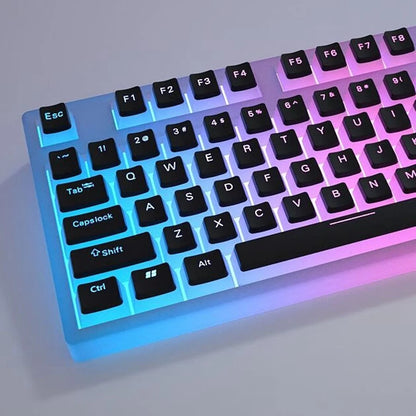 129Keys Keyboard Keycap OEM Profile PBT Material Key Cap for Mx Hot Swap Mechanical Keyboard Switch Transparent Pudding Keycaps