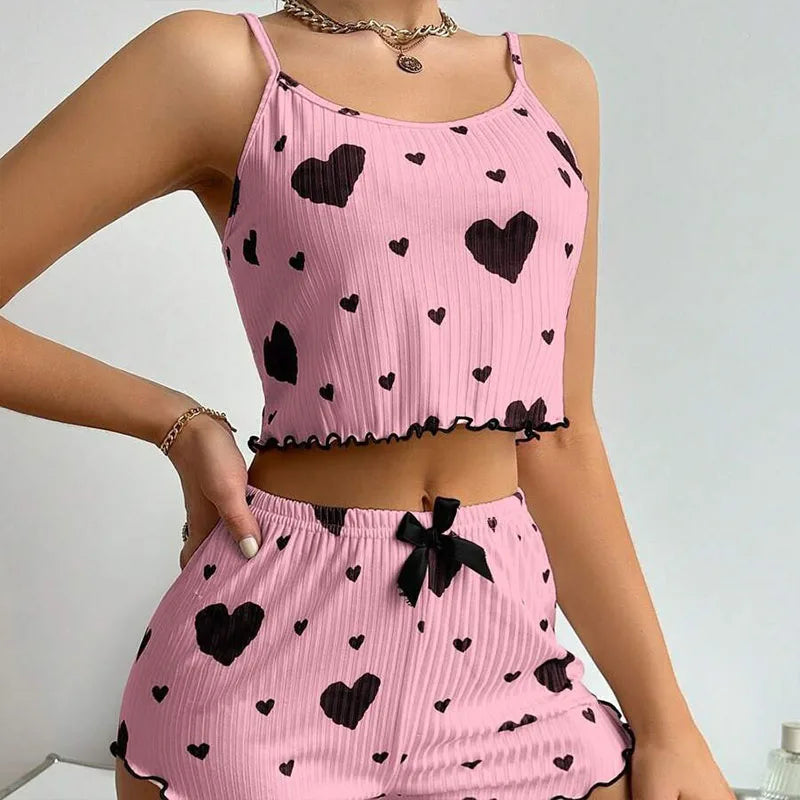 Women’s 2-Piece Pajama Set – Soft, Stylish & Breezy for Cozy Nights