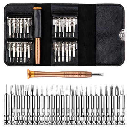 Kit de Chaves de Precisão 25/115/135/140 em 1 – Bits Magnéticos Torx e Phillips | Ferramentas para Celular, PC e Reparos Eletrônicos