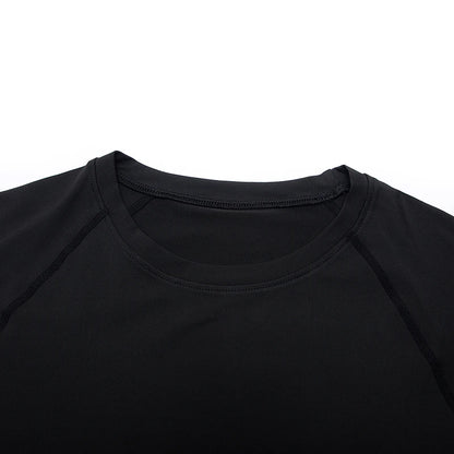 Camiseta Masculina de Compressão com Manga Longa – Fitness, Corrida e Academia | Tecido Elástico e Respirável para Treinos