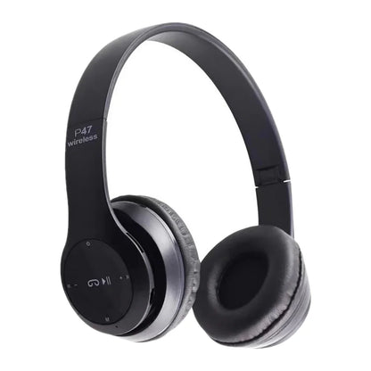 Fone Bluetooth P47 – Dobrável, Estéreo 5.0 para Esportes e Jogos